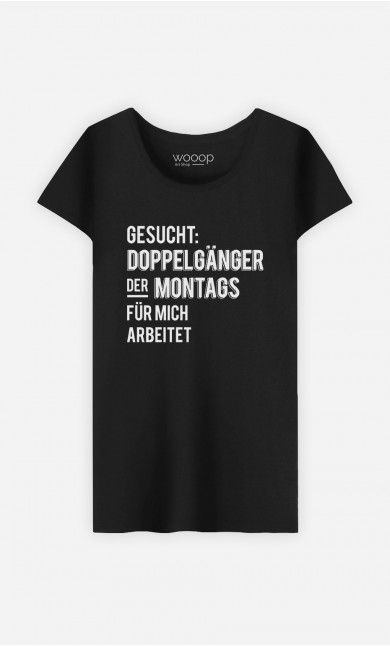 T-Shirt Schwarz Gesucht Doppelgänger