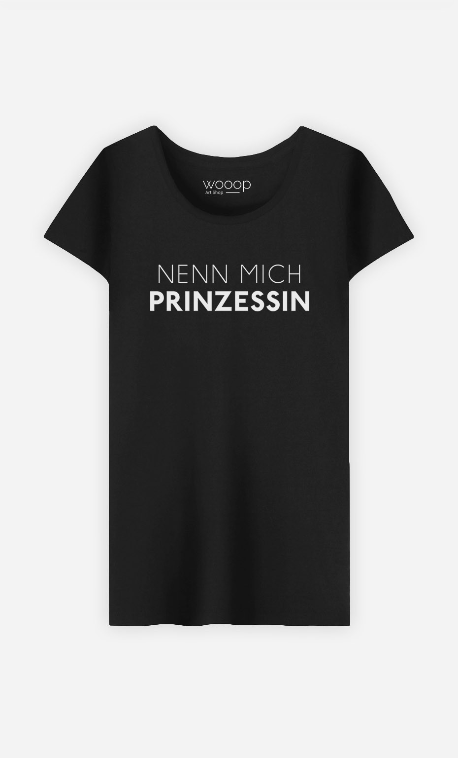 T-Shirt Schwarz Nenn mich Prinzessin