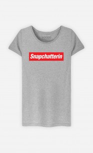 T-Shirt Grau Snapchatterin