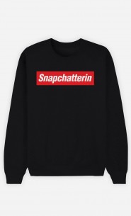 Sweatshirt Schwarz Snapchatterin