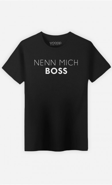 T-Shirt Schwarz Nenn mich Boss