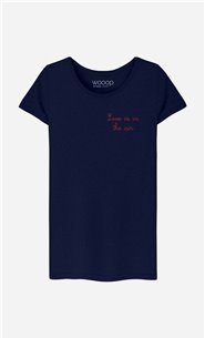 T-Shirt Love is in The Air - bestickt