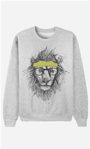 Sweatshirt Hipster Lion