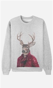 Sweatshirt Red Clad Deer