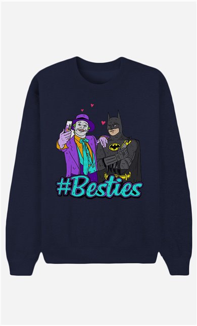 Blaue Sweatshirt Joker & Batman