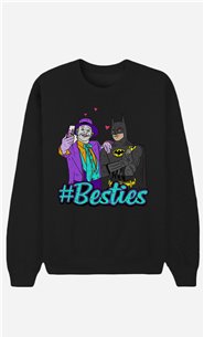 Schwarze Sweatshirt Joker & Batman