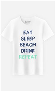 T-Shirt Eat Sleep Beach Drink Repeat