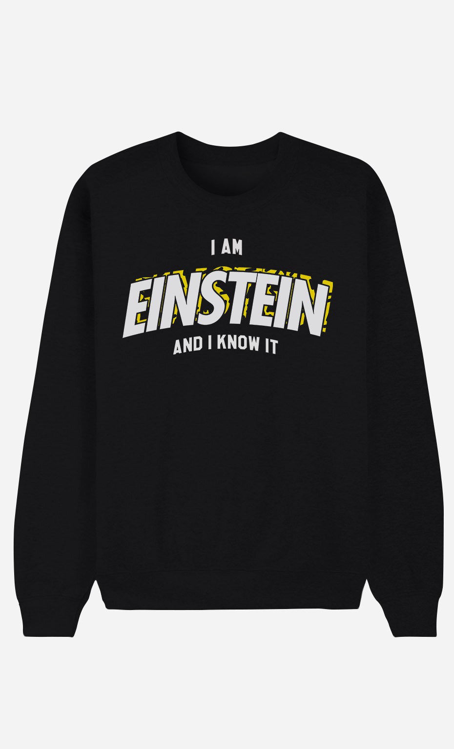 Schwarze Sweatshirt I Am Einstein And I Know it