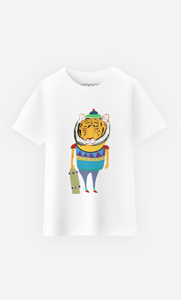 T-Shirt Tiger Skater