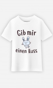 T-Shirt Gib Mir Einen Kuss