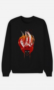 Sweatshirt Schwarz Burning Forest