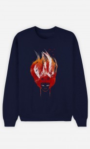 Sweatshirt Blau Burning Forest