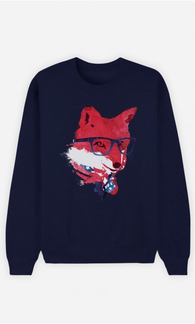 Sweatshirt Blau American Fox
