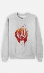 Sweatshirt Burning Forest