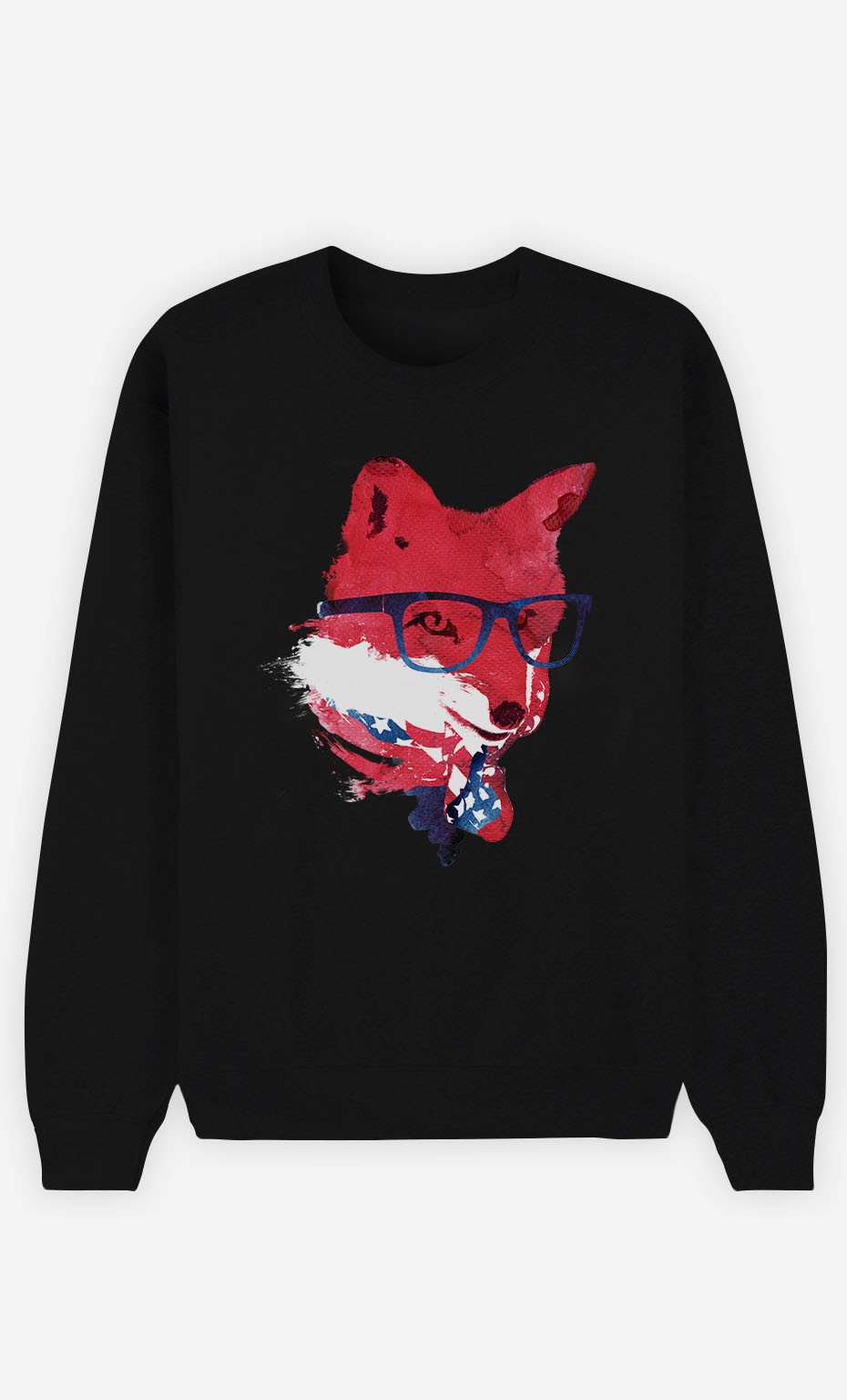 Sweatshirt Schwarz American Fox