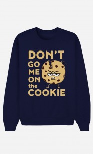 Sweatshirt Blau Don’t go me on the cookie