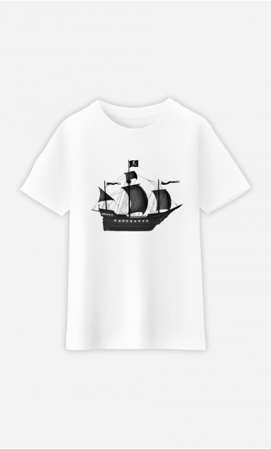 Kinder T-Shirt Pirate Ship