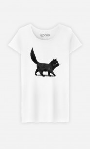Frauen T-Shirt Creeping Cat