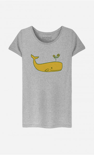 Frauen T-Shirt Peace Whale
