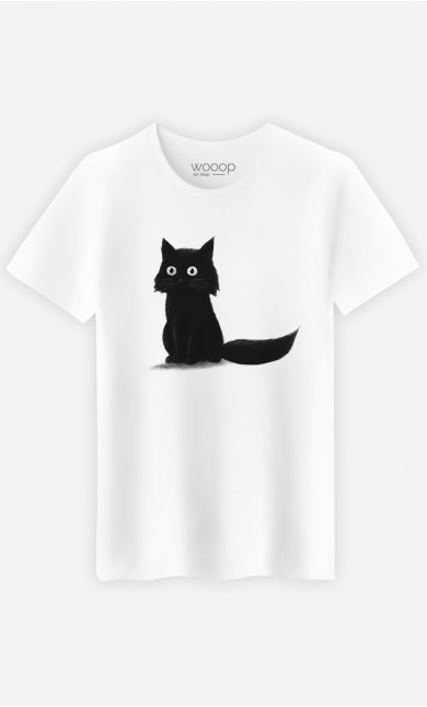 Mann T-Shirt Sitting Cat