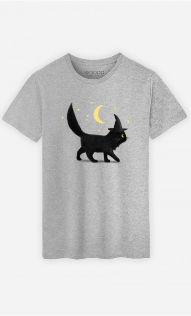 Mann T-Shirt Halloween Cat