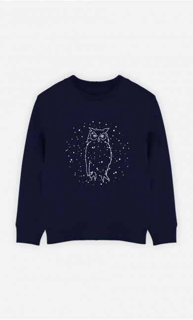 Kinder Sweatshirt Owl Constellation
