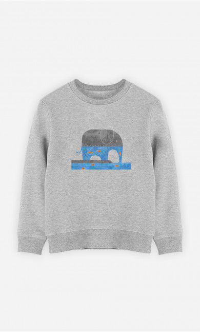 Kinder Sweatshirt Thirsty Elephant