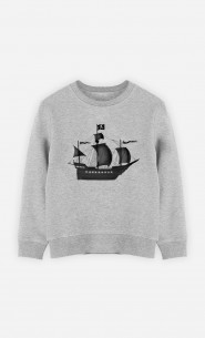 Kinder Sweatshirt Pirate Ship