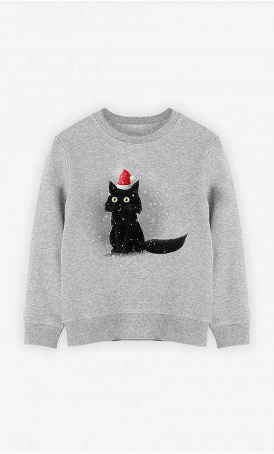Kinder Sweatshirt Christmas Cat