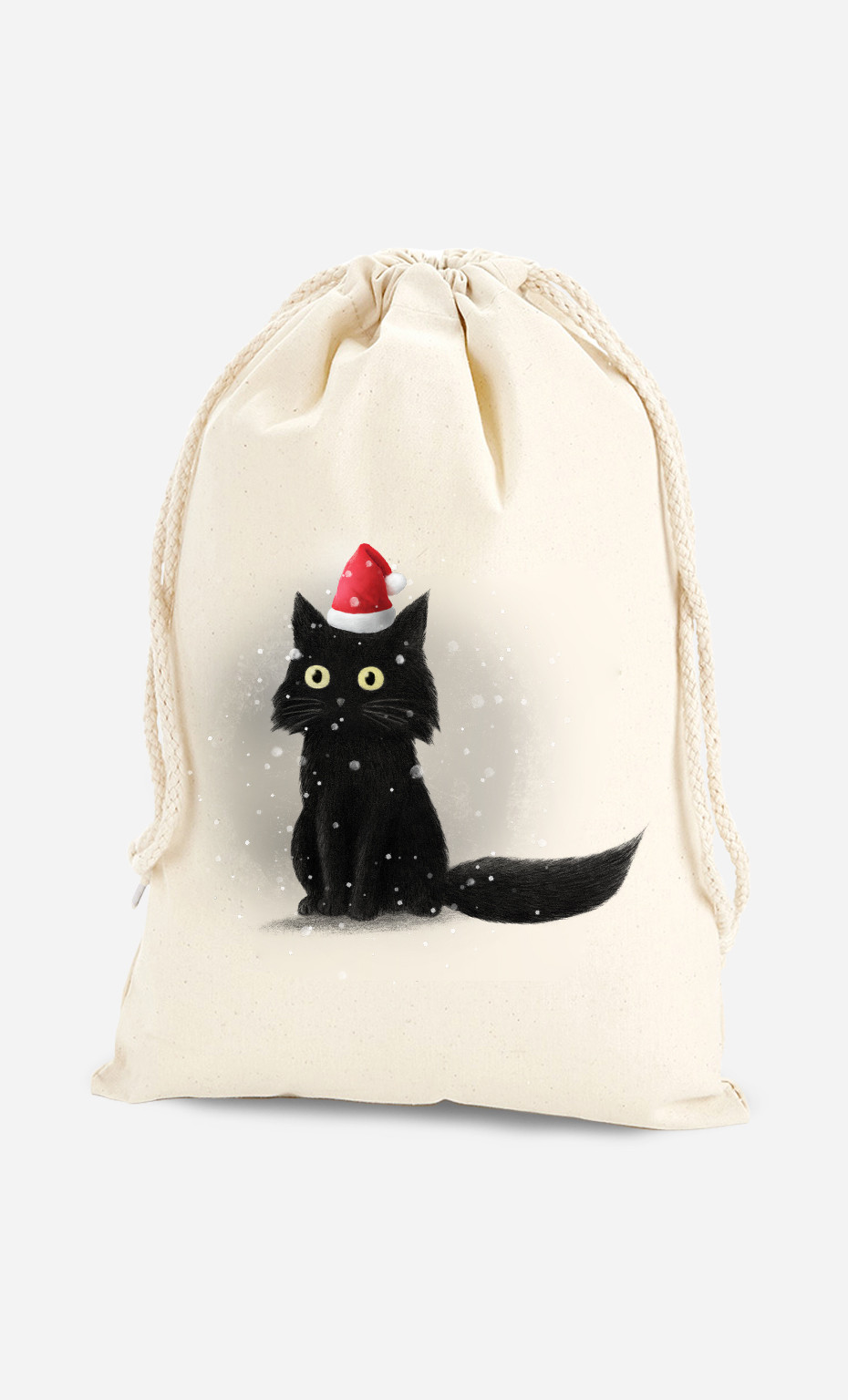 Cotton Bag Christmas Cat