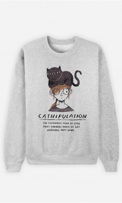 Frau Sweatshirt Catnipulation