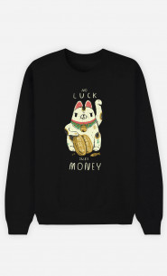 Frau Sweatshirt Money Cat