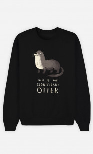 Frau Sweatshirt Significant Otter