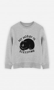 Kinder Sweatshirt My Hobby Is Sleeping