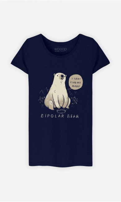 Frau T-Shirt Bipolar Bear