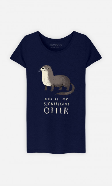 Frau T-Shirt Significant Otter