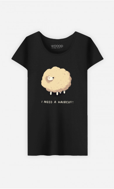Frau T-Shirt Haircut Sheep