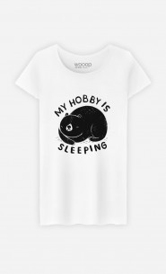 Frau T-Shirt My Hobby Is Sleeping