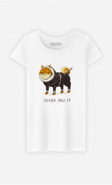 Frau T-Shirt Shiba Inuit