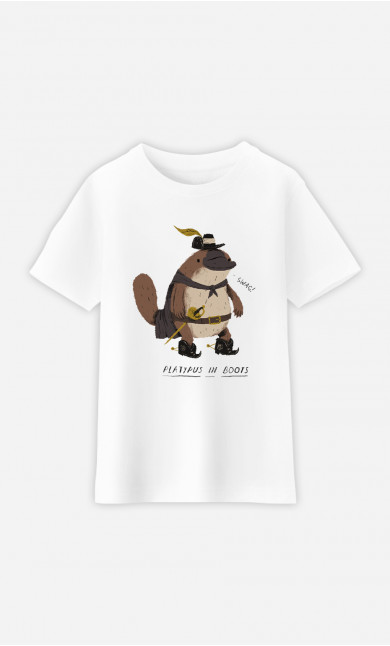 Kinder T-Shirt Platypus In Boots