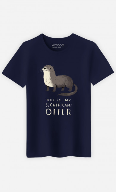 Mann T-Shirt Significant Otter