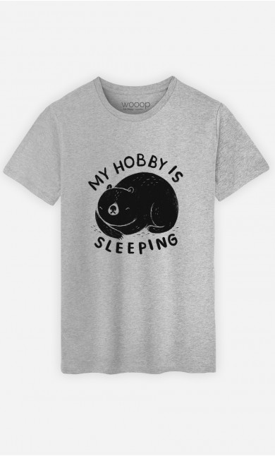 Mann T-Shirt My Hobby Is Sleeping