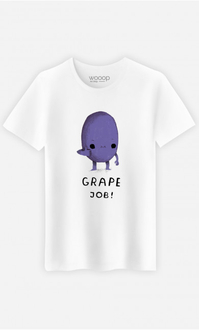 Mann T-Shirt Grape Job