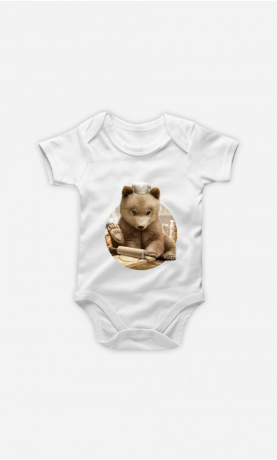 Baby Bodysuit Chef Bear