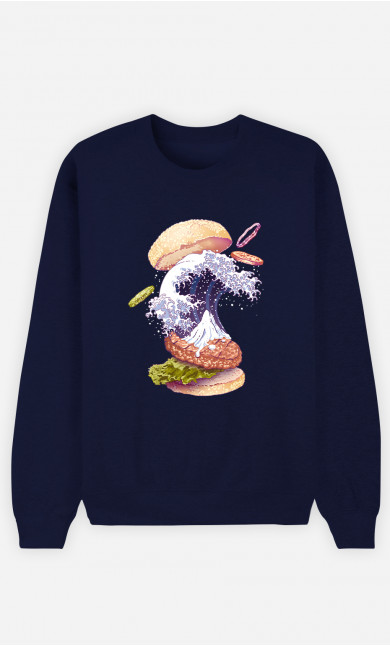 Frau Sweatshirt Kanagawa Burger