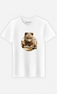 Mann T-Shirt Chef Bear