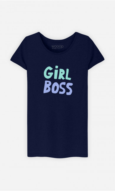 Frau T-Shirt Girl Boss 