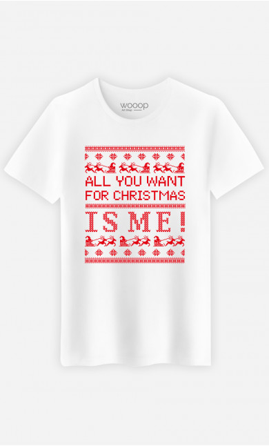 Mann T-Shirt in Weiß All You Want Is Me