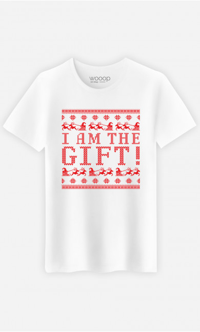 Mann T-Shirt in Weiß I Am The Gift