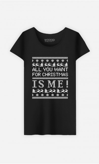 Frau T-Shirt in Schwarz All You Want Is Me